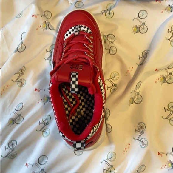 Red & Checkered Filas - Picture 3 of 4